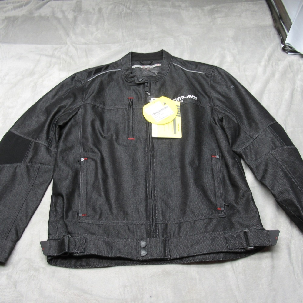 Can-Am Spyder Jacket Mens Large Black DC Series Reflective Full Zip Riding NEW